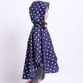 thumbnail image 5 of MIASHUI Poncho de Pluie pour Enfants Réutilisable Imperméable pour Tout-Petits, Veste de Pluie, Bleu Foncé, 3-5 Ans, 5 of 5
