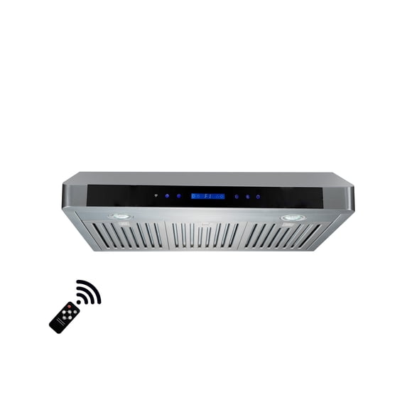 Roxon 860 CFM 30 Inches Under Cabinet Range Hood Kitchen Exhaust Fan Stainless Steel RXN-U15BS-30