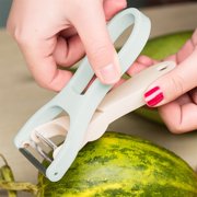 3-in-1 Stainless Steel Fruit Knife, Multifunctional Peeler & Cutting Tool for Kitchen, Portable Peeler for Vegetables & Fruits, Essential Kitchen Knife Set for Easy Meal Prep