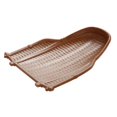 thumbnail image 4 of GUOOL Vintage Melamine Knitting Plate Straw Container Kitchen Fruit Tray Multi Brown Brown 30cm, 4 of 6