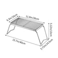 thumbnail image 3 of RRJ Grille de Poêle Extérieure Pliable en Acier Inoxydable, Grille de Gril de Camping Portable pour la Randonnée avec Sac à Dos, Support Robuste pour Cuisson au Froid, Grille de Cuisson pour Foyer pour Pique-Nique BBQ, Thé Compact pour la Maison, 3 of 6