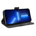 thumbnail image 5 of Case for iPhone 13 Pro Max Cover Adjustable Detachable Card Holder Magnetic closure Leather Wallet Case - Black, 5 of 5