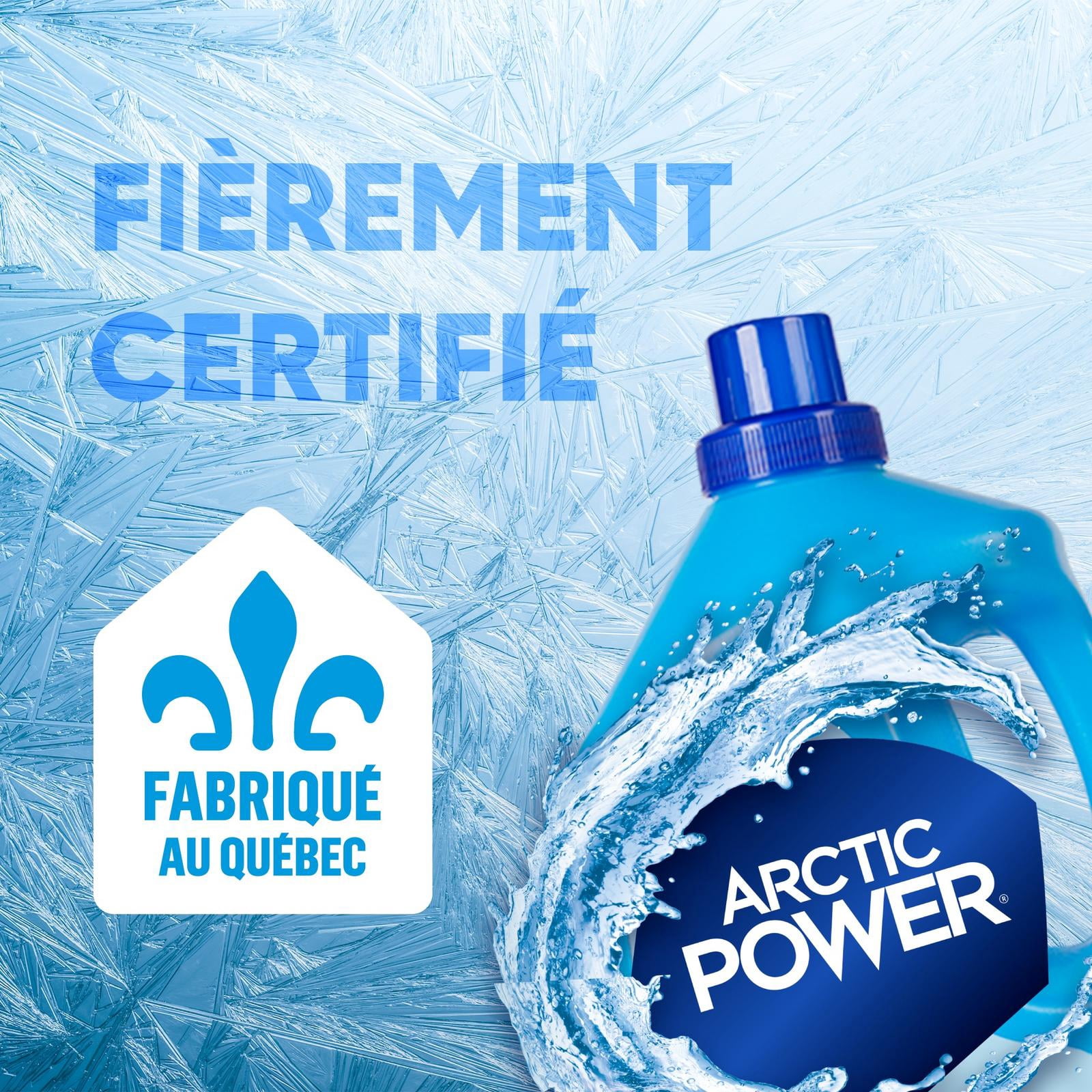 Arctic Power Détergent à Lessive Liquide Fraîcheur Cascade, 3.96 Litres, 100 Brassées