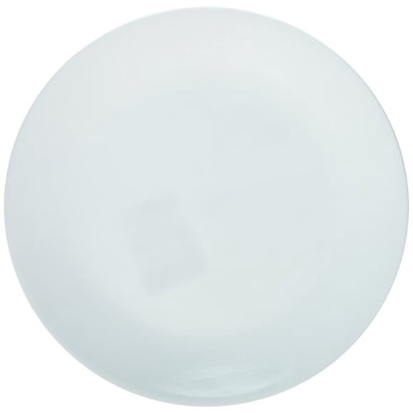 Corelle Assiettes Blanches d'Hiver contre le Givre pour le Souper 10-1/4 Po de Diamètre (Lot de 6), Lot de 1