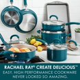 thumbnail image 2 of Rachael Ray Create Delicious 13 Piece Nonstick Aluminum Cookware Set, Teal Shimmer, 2 of 2