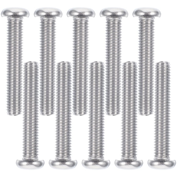10pcs Cross Recessed Pan Head Screws Stainless Steel Screws TV Mounting Screws M8x45mm