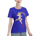 thumbnail image 2 of T-Shirt Basique à Manches Courtes pour Femmes Sailor Moon Lièvre Lunaire, 2 of 6