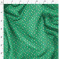 thumbnail image 3 of Soimoi Green polyester Crepe Fabric Rose Floral Print Sewing Fabric Yard 52 Inch Wide, 3 of 6