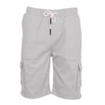 thumbnail image 5 of Men's Cargo Shorts Plus Size Big and Tall Cargo Shorts Multi-Pockets Relaxed Summer Drawstring Beach Shorts Pants, 5 of 5