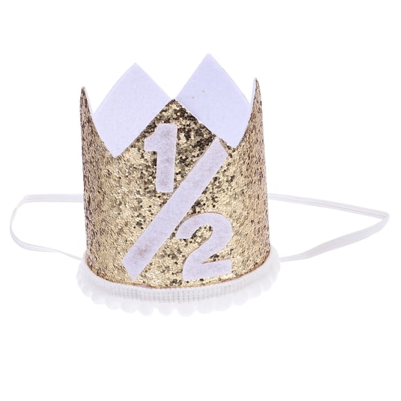 Children Birthday Hats Kid Half Birthday Party Tiara Headdress Baby Shower Gift