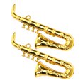 thumbnail image 3 of KAKOWELY 2 Pcs Instrument de Musique Miniature Poupées Saxophones Maison de Poupée Modèle Accessoire de Photographie, 1.77x"X0.79"X0.39 Pouces, 3 of 5