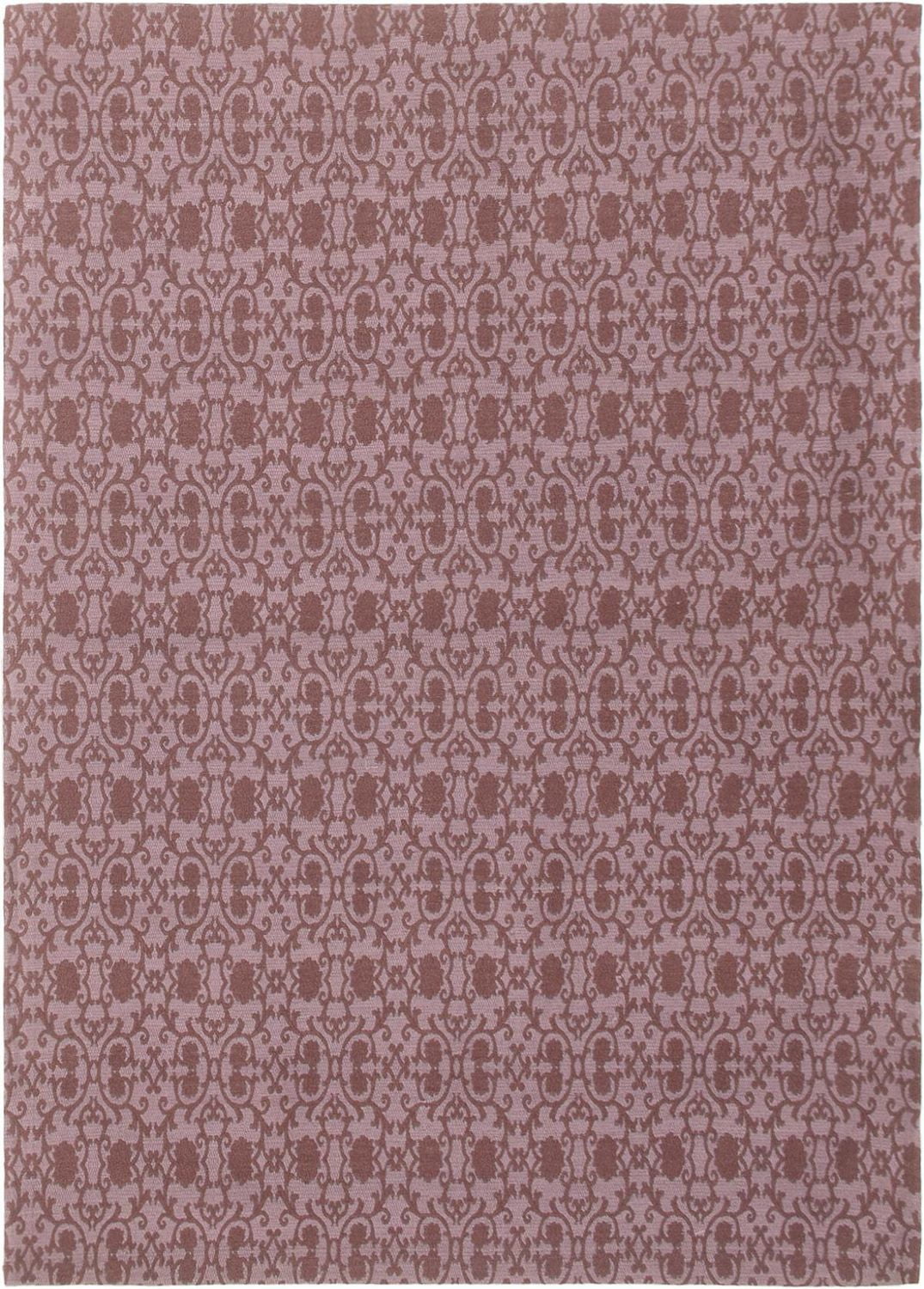 ECARPETGALLERY Tapis Fait à la Main pour Salon, Salle à Manger et Chambre à Coucher Contemporain Collection Collage 4'9" x 6'8" en Mauve