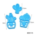 thumbnail image 5 of Oleegame 2PC Cookie Mold Baking Baking Cactus Bread Pizza Pan Candy BakewareTray Cake Kitchen，Dining Bar Blue, 5 of 5