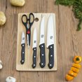 thumbnail image 2 of Essentials Series 5 Piece Stainless Steel Knife Set with All Natural Wood Cutting Board, 2 of 5