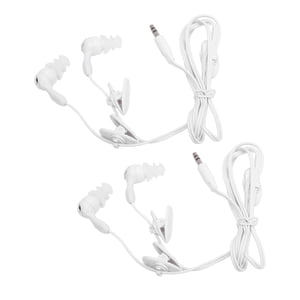 Ecouteurs par fil, 2 Pcs 3.5mm Téléphones filaires IP68 Imperméabilisation pour la marche pour la natation