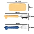 thumbnail image 2 of Toddler Utensils Kids Spoon and Fork Set，Cute Giraffe Child Flatware, 2 of 5