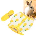 thumbnail image 4 of Harness, Cute Adjustable Mesh Fabric Small Dog Harness Breathable  For Rabbits For Chinchillas For Ferrets For Guinea Pigs M Yellow Pineapple, 4 of 8