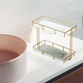 thumbnail image 4 of kurtrusly Rack de Rangement Multi-Couches Boîte de Rangement Parfum Bijoux Conteneur Panier S Double Couche Blanc 1Set, 4 of 6