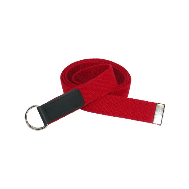 CTM® Cotton Web Belt with Double D Ring Buckle (Women's Plus Size)