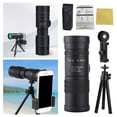 thumbnail image 1 of Télescope Monoculaire Haute Puissance 10-300x40 Portable pour Observer les Oiseaux, Randonnée, Activités de Plein Air avec Support pour Téléphone Intelligent et Trépied pour Adultes Modèle 2025, 1 of 8