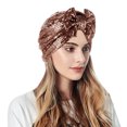 thumbnail image 1 of Women Muslim Turban Hatbow Sequins Hair Bonnet Head Scarf Wrap Cover, 1 of 4