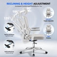 thumbnail image 1 of EDTara Mesh Ergonomic Office Chair, High-Back Swivel Design With Adjustable Lumbar Support, 3d Armrests and Reclining Back, 1 of 8