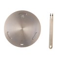 thumbnail image 3 of Luzkey Heat Diffuser Plate Heat Conduction Plate with Handle Defrost Plate Induction Plate Adapter for Resturant Induction Stove Pot 16cm, 3 of 8