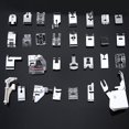 thumbnail image 3 of 32 Pcs/Ensemble Pieds de Presse pour Machine à Coudre Domestique; Pieds de Machine à Coudre Kit Assorti Remplacement pour Brother, 3 of 8