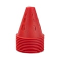 thumbnail image 1 of Transemion 10pcs/set Sturdy And Portable Hollow Windproof Roller Skating Pile For Versatile red 1Set, 1 of 6