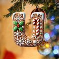 thumbnail image 4 of Rwnbm 26 Letters Christmas Tree Decoration Pendant Christmas Tree Ornaments Personalized DIY Christmas Ornaments Christmas Decoration Xmas Tree Hanging Decor Feature, 4 of 4