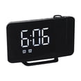 thumbnail image 1 of Boovnll Alarm Clock, Lcd Projection Digital Weather Snooze Alarm Clock Led Backlight Color Display, Clock, Alarm Clocks for Bedrooms, Alarm Clocks, 1 of 8