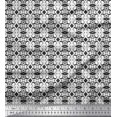 thumbnail image 1 of Soimoi Rayon Fabric Diamond Shape & Filigree Damask Print Fabric by the Yard 42 Inch Wide, 1 of 1