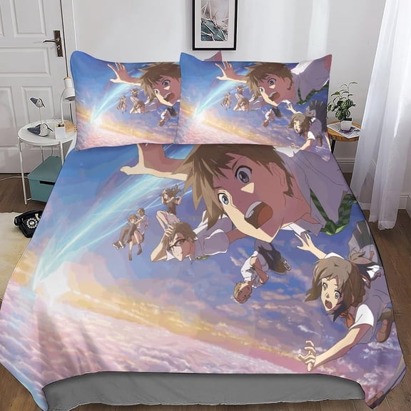 Votre Nom Housse de Couette 3D Ensemble de Literie pour Garçons Filles Housse de Couette Ultra Douce en Microfibre 3D Couvre-Lit avec Fermeture Éclair Ensemble 3 Pcs
