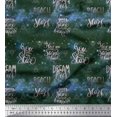 thumbnail image 1 of Soimoi Modal Satin Fabric Text & Sacred Geometry Galaxy Decor Fabric Printed Yard 42 Inch Wide, 1 of 3