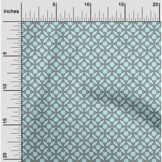 oneOone Cotton Flex Fabric Triangle Block Decor Fabric Printed BTY 40 Inch Wide