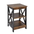 thumbnail image 2 of Convenience Concepts Oxford Table d'Appoint avec Étagères, Fini Bois Muscade, 2 of 5