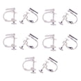thumbnail image 1 of fastboy 10pcs Ear Clip Converters Earring Accessories Handmade Fashionable Handheld Findings Turn Any Post Studs Into Clip-On Earrings Type6, 1 of 6