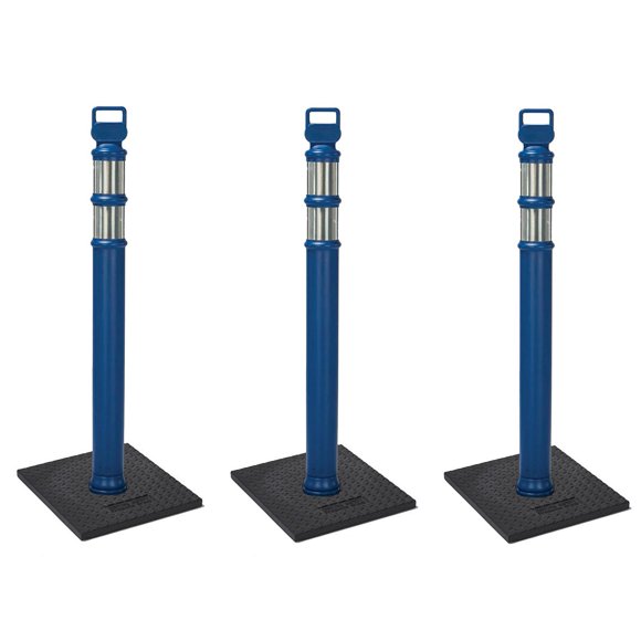 Cortina 03-747BRBC-3 EZ Grab Delinator 45 Pouces Poteau, Bleu, 3 Unités (Lot de 1)