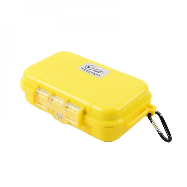 Waterproof Shockproof Boxes Survival Airtight Case Holder for Storage Matches Small Tools Travel Sealed Containers Outdoor White