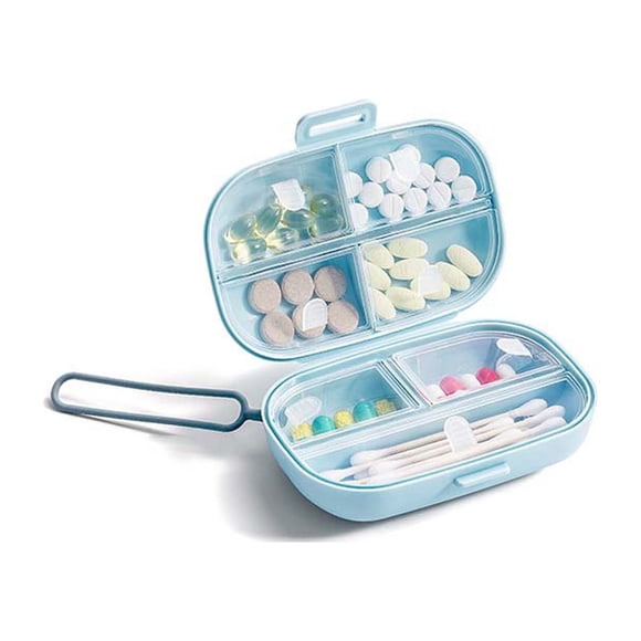 TopLLC Storage Bins Portable Mini Dispensing Box Tablets Dispensing Box Storage Box Portable Storage Bags