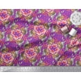 thumbnail image 2 of Soimoi Poly Georgette Fabric Floral,Hummingbird & Squirrel Animal Fabric Prints by Yard 52 Inch Wide, 2 of 3