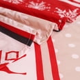 thumbnail image 4 of Hitime Full Size 4-Piece Christmas Sheet Set - Ultra Soft & Breathable Polyester Bed Sheets, All Season Cooling Bedding with Deep Pockets, Wrinkle & Fade Resistant (Christmas Classical Stripe), 4 of 8