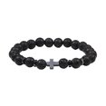 thumbnail image 2 of Bracelets pour Hommes en Perles de Pierre Naturelle Bracelet Perles de Pierre Rondes Bijoux Résistants à l'Usure Joncs en Corde Élastique Bracelet Tigre Mode Fête Type 3, 2 of 7