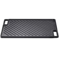 thumbnail image 1 of KFFKFF Dual-Sided Grill/Griddle, Cast Iron Cookware of 9.7"x16.7", Pre-Treated Rectangular Griddle Pan, Non-Stick Family Pan with Handles, Flat Top Plate for BBQ and Gas Grill, Black, 1 of 9