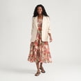 thumbnail image 2 of Mexx Women’s Flowy Tencel Blazer with Ruching at Sleeves, 2 of 5
