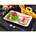 thumbnail image 3 of Sushi n' Dessert Plate|Bio Mart Areca Palm Leaf Plate|100% Natural Eco-friendly Re-usable Backyard Compostable Disposable Biodegradable|Produce Fruit, Chocolate, Vegetable Plate|Pack of 10, 25 or 100, 3 of 7