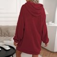 thumbnail image 4 of cfhntfmh Chemises de Nuit pour Femmes Chaudes Manches Longues à Capuche Confortables Robe de Pyjama en Peluche Douce Vêtements de Nuit, 4 of 5