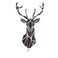thumbnail image 4 of Decodeary Self Adhesive 3D Deer Head Mirror Wall Sticker For Easy Application black L 1Set, 4 of 6