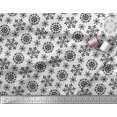 thumbnail image 2 of Soimoi Velvet Fabric Snow Flakes Floral Print Sewing Fabric Yard 58 Inch Wide, 2 of 3