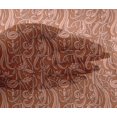 thumbnail image 4 of oneOone Viscose Chiffon Fabric Leaves & Floral Block Printed Fabric 1 Yard 42 Inch Wide, 4 of 4